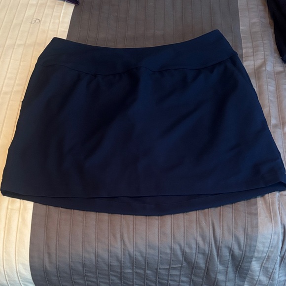 adidas Dresses & Skirts - Navy Blue Skort with Adidas Logo- Large